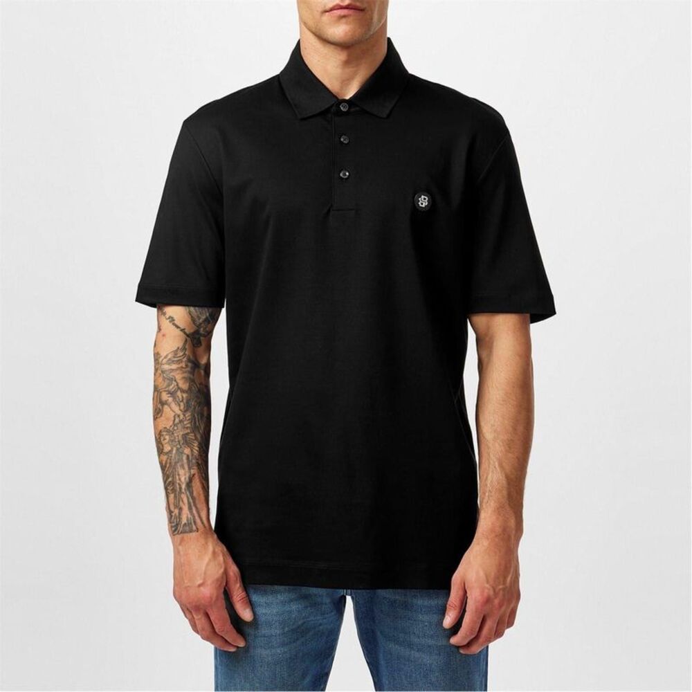Boss Mens C-Parris Monogram Polo Shirt / Black
